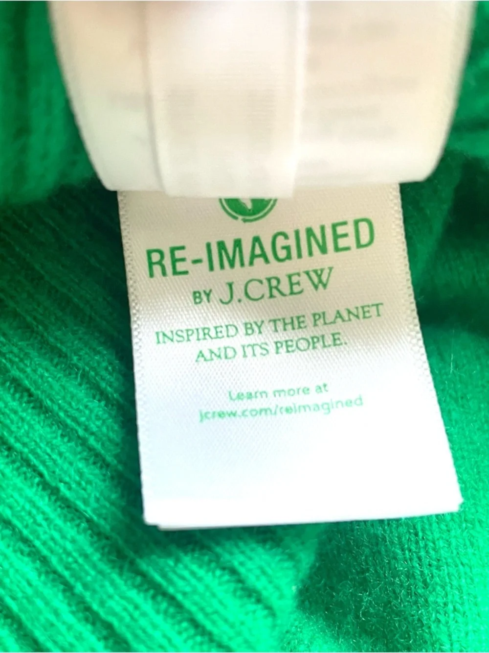 J. Crew Green Crewneck Sweater